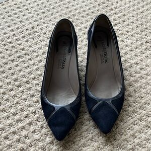 Navy blue Aquatalia wedges